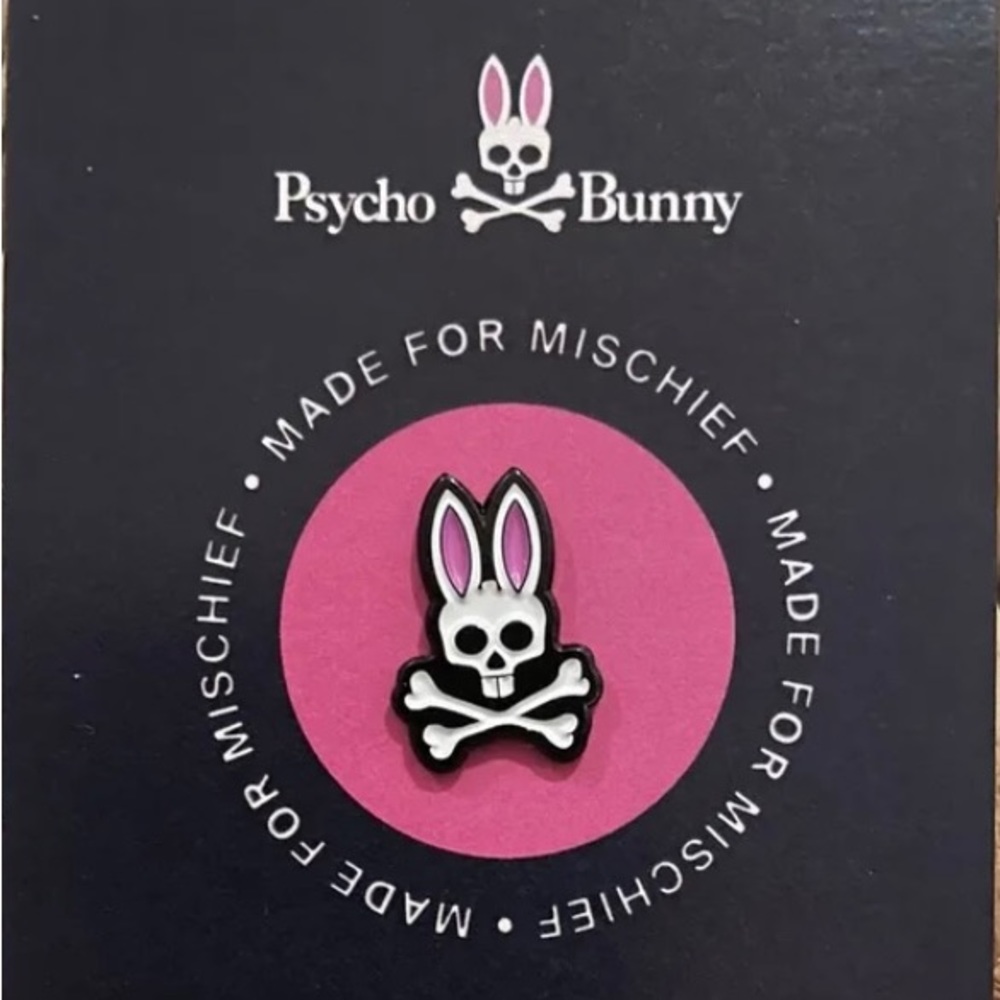 Psycho Bunny Metal Pin